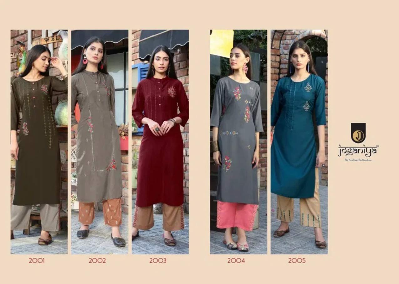 Joganiya Blush Vol-1 Muslin Kurti with Pant Joganiya Blush Vol-1 Muslin Kurti with Pant